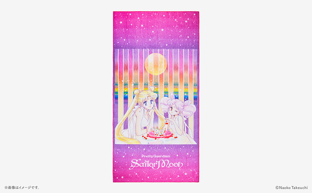 【Limited quantity products for Pretty Guardians members only】USAGI BIRTHDAY Original illustration Bath towel