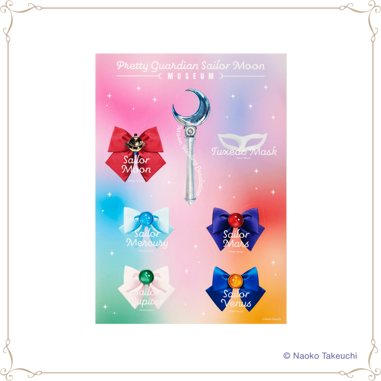 【Limited quantity products for Pretty Guardians members only】Seal sheet (broach&ribbon）