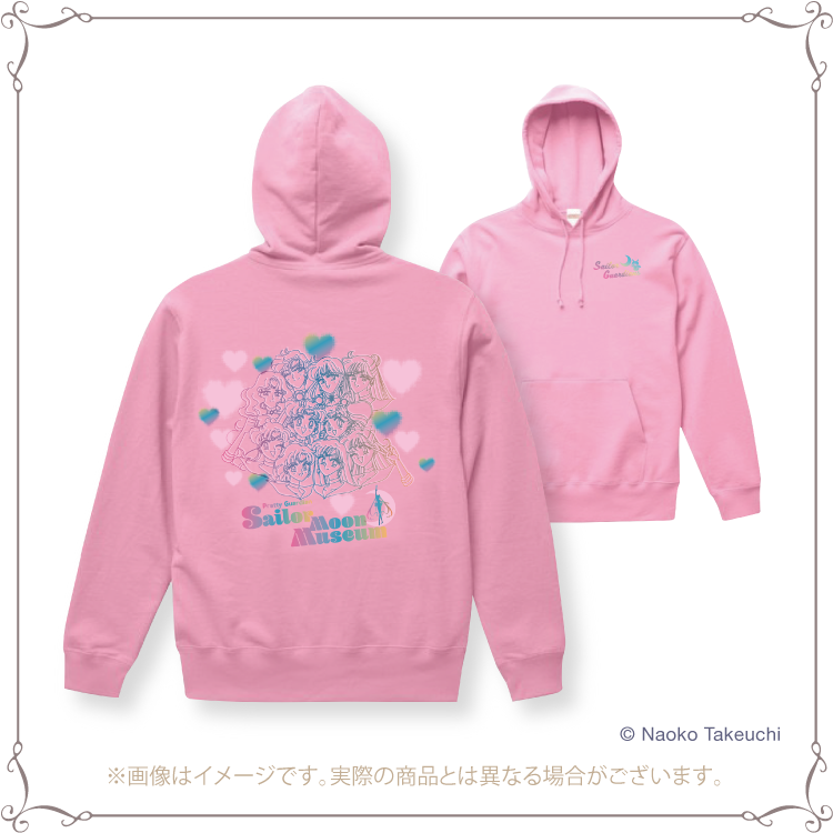 【Limited quantity products for Pretty Guardians members only】Pullover hoodie (Pink,White) 