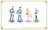 【Pretty Guardians limited edition】Pretty Guardian Sailor Moon Cosmos The Movie THEME SONG COLLECTION Acrylic Figure Set（Eternal Sailor Moon + Sailor Star Lights）