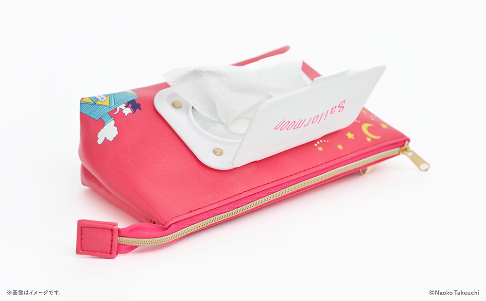 【Limited quantity products for Pretty Guardians members only】“Nakayosi’s Pretty Guardian Sailor Moon Pretty Tissue” Reproduction style Wet Wipe Pouch
