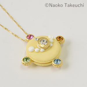 [Only for Pretty Guardians members] Q-pot. x Pretty Guardians transformation brooch macaron necklace