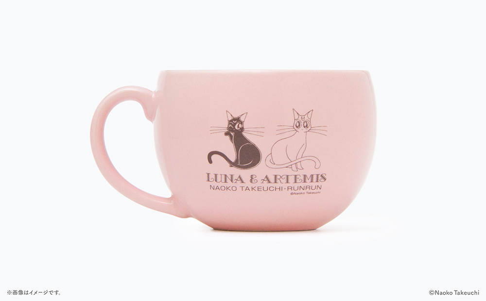 【Limited to Pretty Guardians Members】Luna&Artemis Cup and Saucer “Run Run original” reproduction style